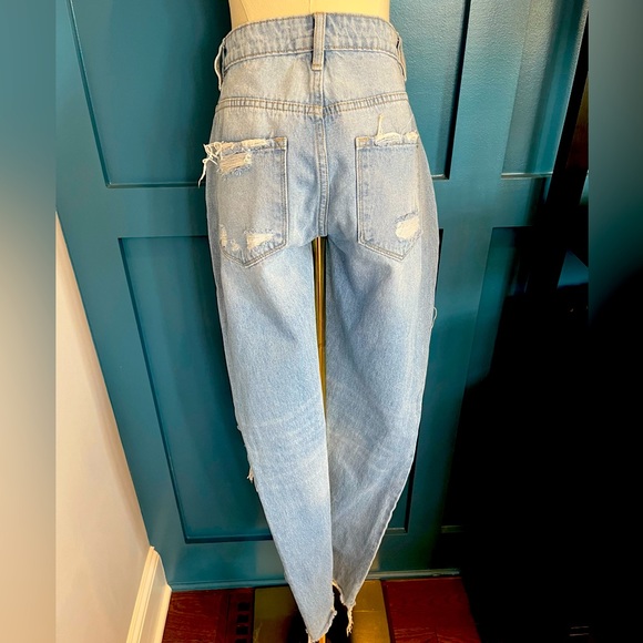 Flying Monkey Wide leg destroyed denim - Picture 2 of 3